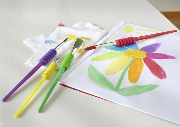 Produktbild: Faber-Castell Pinsel 4er Set mit Softgriffst&uuml;ck BK