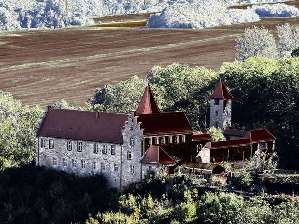 Produktbild: CALVENDO Puzzle Niederburg Kranichfeld/Th&uuml;ringen 1000 Teile Lege-Gr&ouml;&szlig;e 64 x 48 cm Foto-Puzzle Bild von Flori0