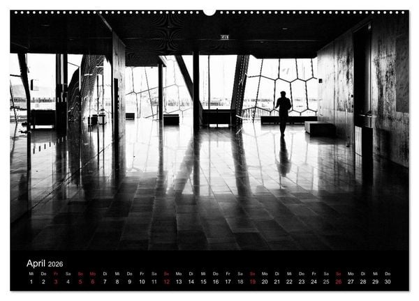 Produktbild: Das Licht in Schwarz und Wei&szlig; (Wandkalender 2026 DIN A2 quer), CALVENDO Monatskalender