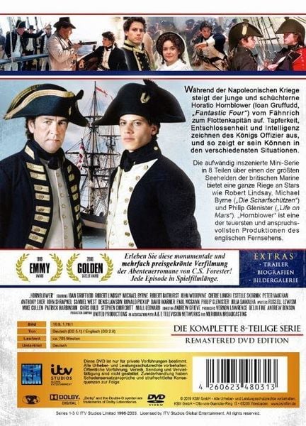 Produktbild: Hornblower - Die komplette Serie [8 DVDs]