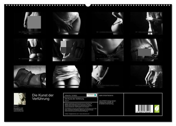 Die Kunst der Verführung (hochwertiger Premium Wandkalender 2024 DIN A2 quer), Kunstdruck in Hochglanz