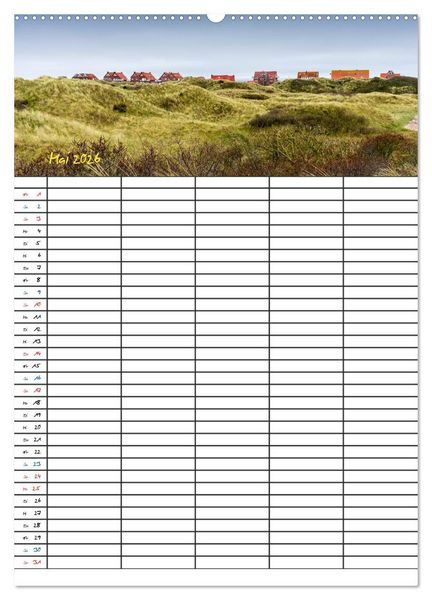 Produktbild: JUIST - DIE NORDSEEINSEL (hochwertiger Premium Wandkalender 2026 DIN A2 hoch), Kunstdruck in Hochglanz
