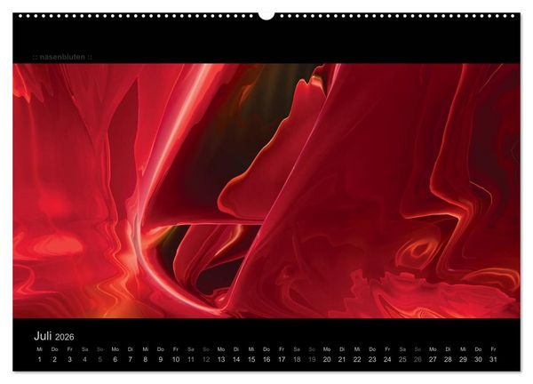Produktbild: Abstrakte Kunst (hochwertiger Premium Wandkalender 2026 DIN A2 quer), Kunstdruck in Hochglanz