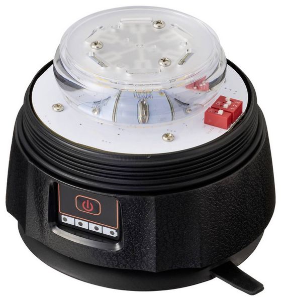Produktbild: VOLTCRAFT Rundumleuchte VC-17200360 5 V/DC &uuml;ber DC-Eingang Magnetfu&szlig;, Saugnapf, USB-Stecker Orange