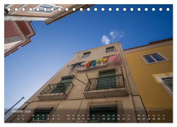 Produktbild: Zauberhaftes Lissabon (Tischkalender 2026 DIN A5 quer), CALVENDO Monatskalender