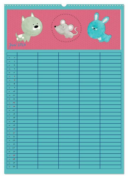 Produktbild: Unser buntes Familienleben (hochwertiger Premium Wandkalender 2026 DIN A2 hoch), Kunstdruck in Hochglanz