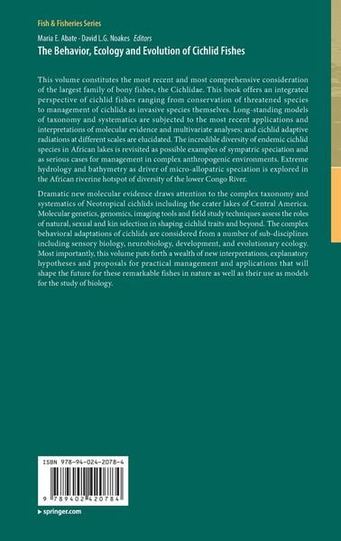 Produktbild: The Behavior, Ecology and Evolution of Cichlid Fishes