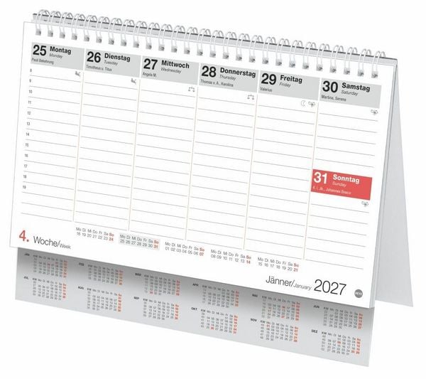 Produktbild: Schreibtischkalender &Ouml;sterreich klein 2027