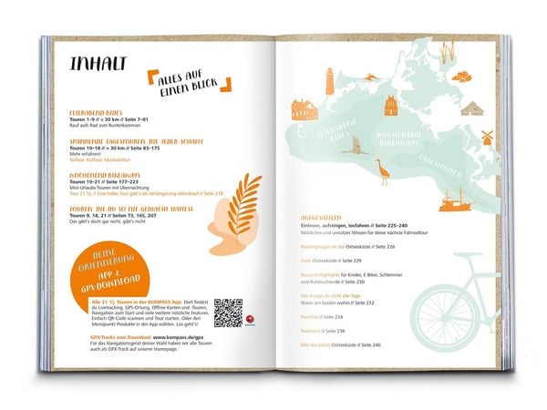 Produktbild: KOMPASS Radvergn&uuml;gen Ostseek&uuml;ste Mecklenburg-Vorpommern
