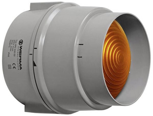 Werma Signaltechnik Signalleuchte 890.300.00 890.300.00 Gelb Dauerlicht 12 V/AC, 12 V/DC, 24 V/AC, 24 V/DC, 48 V/AC, 48 V/DC, 110 V/AC, 230 V/AC