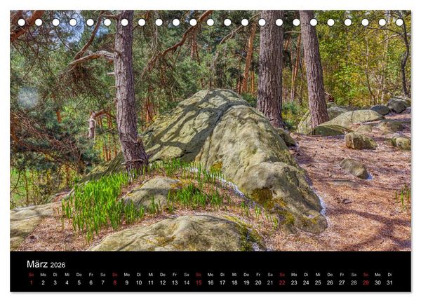 Produktbild: Teufelsmauer Harz (Tischkalender 2026 DIN A5 quer), CALVENDO Monatskalender
