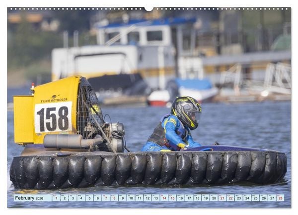 Produktbild: Hovercraft Racing on the Thuringian Sea (Wall Calendar 2026 DIN A2 landscape), CALVENDO 12 Month Wall Calendar