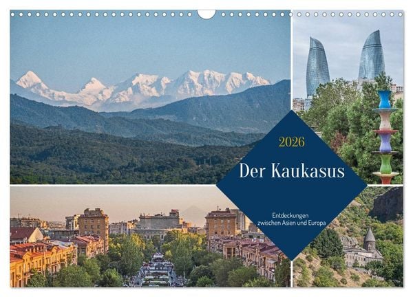 Produktbild: Der Kaukasus - Entdeckungen zwischen Asien und Europa (Wandkalender 2026 DIN A3 quer), CALVENDO Monatskalender