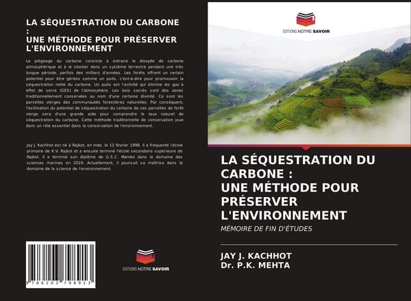 Produktbild: LA S&Eacute;QUESTRATION DU CARBONE : UNE M&Eacute;THODE POUR PR&Eacute;SERVER L'ENVIRONNEMENT