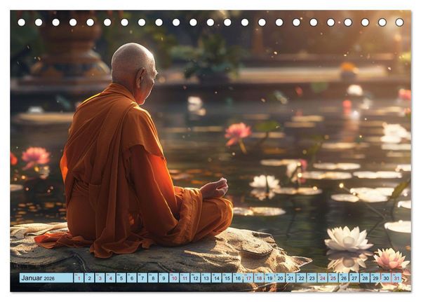 Produktbild: Komm mit in die Stille (Tischkalender 2026 DIN A5 quer), CALVENDO Monatskalender