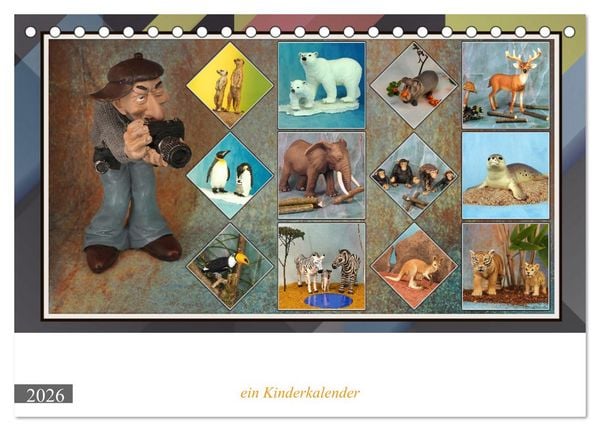 Fotograf auf Pirsch - ein Kinderkalender (Tischkalender 2026 DIN A5 quer), CALVENDO Monatskalender