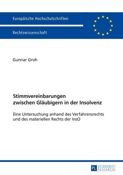 Produktbild: Stimmvereinbarungen zwischen Gl&auml;ubigern in der Insolvenz
