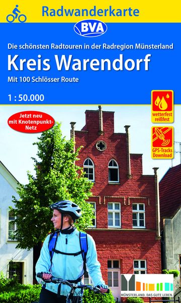 Produktbild: Radwanderkarte BVA Radregion M&uuml;nsterland Kreis Warendorf