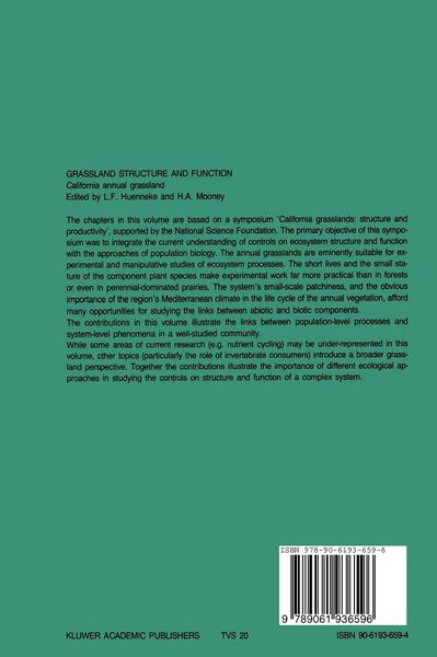 Produktbild: Grassland structure and function