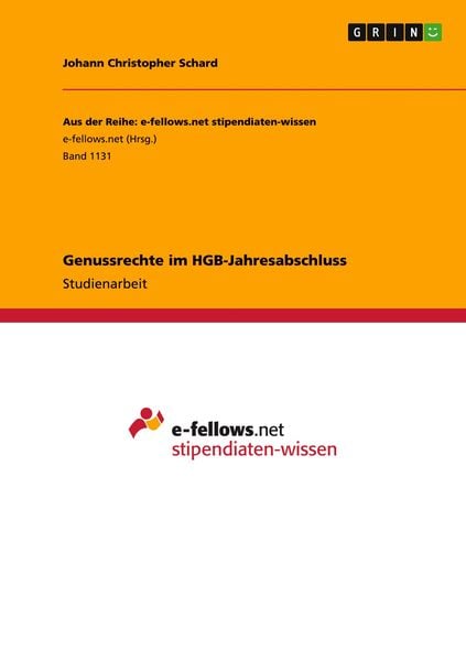 Produktbild: Genussrechte im HGB-Jahresabschluss