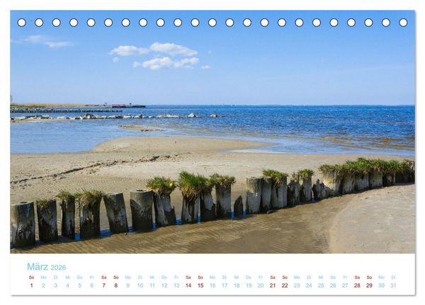 Produktbild: Unterwegs auf Usedom (Tischkalender 2026 DIN A5 quer), CALVENDO Monatskalender