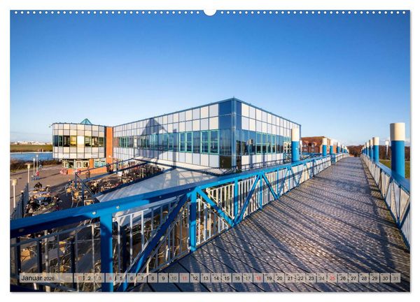 Produktbild: Norddeich Spaziergang vom Hafen bis zum Strand (Wandkalender 2026 DIN A2 quer), CALVENDO Monatskalender