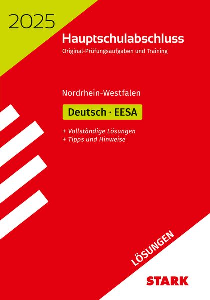 Produktbild: STARK Lösungen zu Original-Prüfungen und Training - Hauptschulabschluss / EESA 2025 - Deutsch - NRW