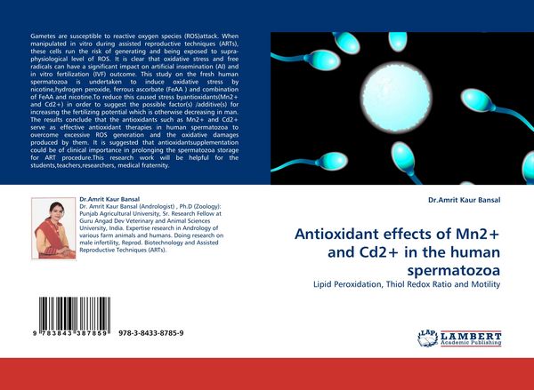 Produktbild: Antioxidant effects of Mn2+ and Cd2+ in the human spermatozoa