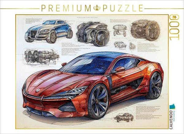 Produktbild: CALVENDO Puzzle Sportwagen | 1000 Teile Lege-Gr&ouml;&szlig;e 64x48cm Foto-Puzzle f&uuml;r gl&uuml;ckliche Stunden