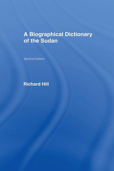Produktbild: A Biographical Dictionary of the Sudan