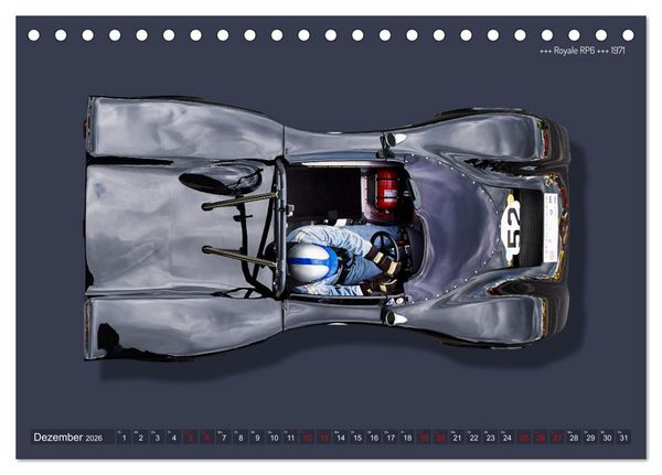 Produktbild: Legenden des Rennsports Historic Sports Cars 1960-1975 (Tischkalender 2026 DIN A5 quer), CALVENDO Monatskalender