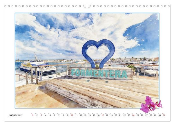 Produktbild: Karibisches Flair auf Formentera (Wandkalender 2027 DIN A3 quer), CALVENDO Monatskalender