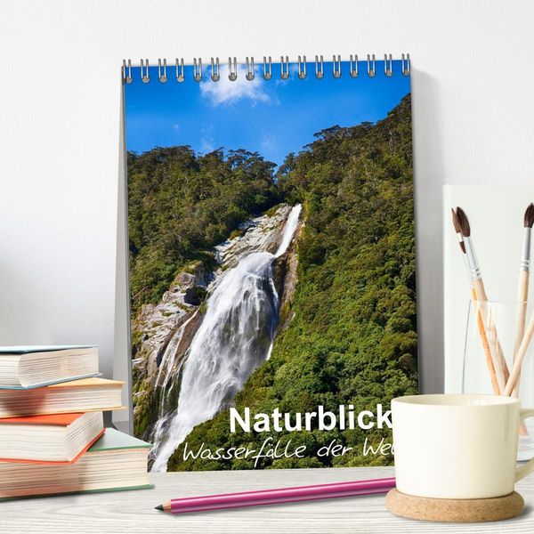 Produktbild: Naturblicke - Wasserf&auml;lle der Welt (Tischkalender 2026 DIN A5 hoch), CALVENDO Monatskalender