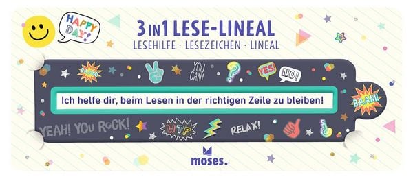 Produktbild: Happy Day 3in1 Lese-Lineal