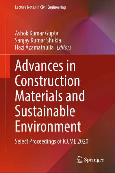 Produktbild: Advances in Construction Materials and Sustainable Environment