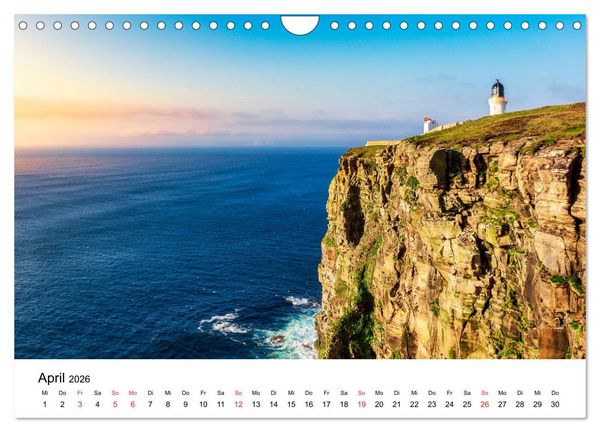 Produktbild: North Coast 500 - Schottlands Traumstra&szlig;e (Wandkalender 2026 DIN A4 quer), CALVENDO Monatskalender