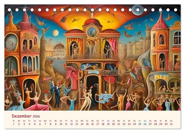 Produktbild: Absurdes Theater - In surrealen Traumwelten versinken (Tischkalender 2026 DIN A5 quer), CALVENDO Monatskalender