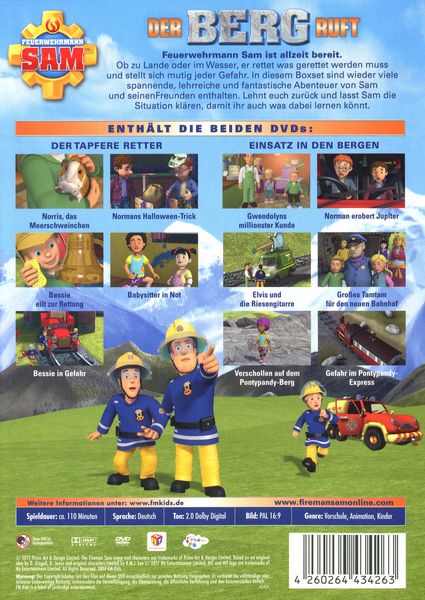 Produktbild: Feuerwehrmann Sam - Der Berg Ruft (2 DVD Box)