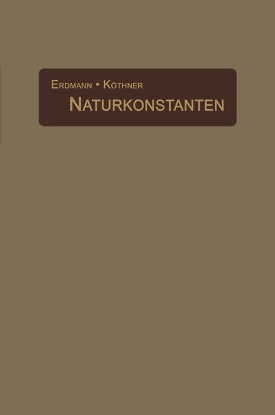 Produktbild: Naturkonstanten in alphabetischer Anordnung