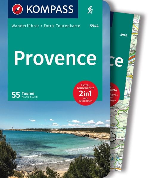 Produktbild: KOMPASS Wanderf&uuml;hrer Provence, 55 Touren