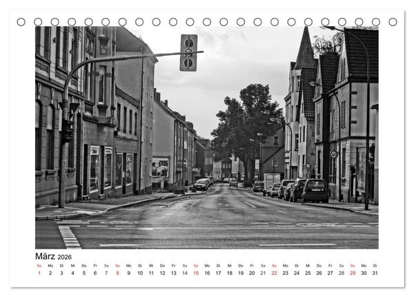 Produktbild: Bochum Black and White (Tischkalender 2026 DIN A5 quer), CALVENDO Monatskalender