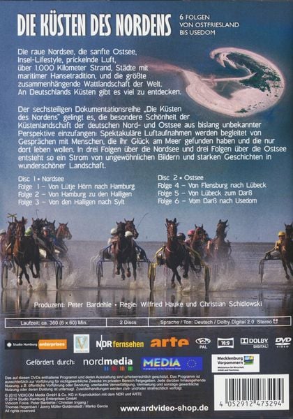 Produktbild: Die K&uuml;sten des Nordens - Von Ostfriesland bis Usedom [2 DVDs]