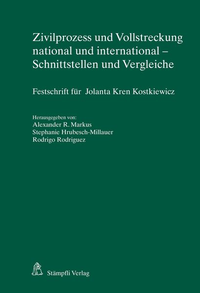 Produktbild: Zivilprozess und Vollstreckung national und international - Schnittstellen und Vergleiche