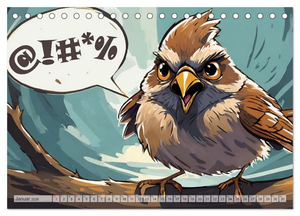 Produktbild: Tierische Metaphern (Tischkalender 2026 DIN A5 quer), CALVENDO Monatskalender