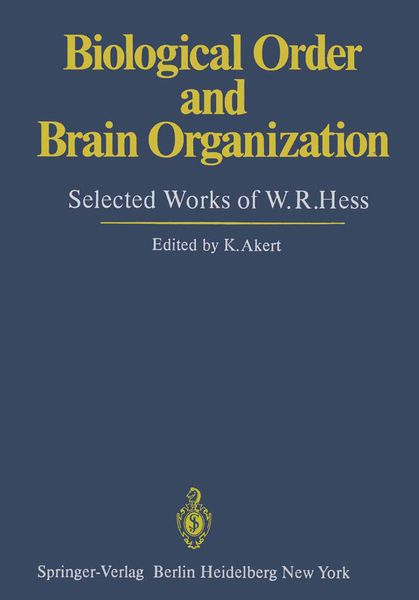 Produktbild: Biological Order and Brain Organization