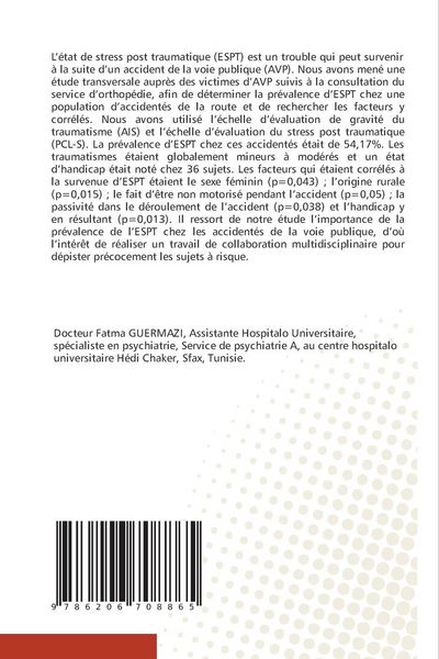 Produktbild: Etat De Stress Post-Traumatique Et Accidents De La Voie Publique