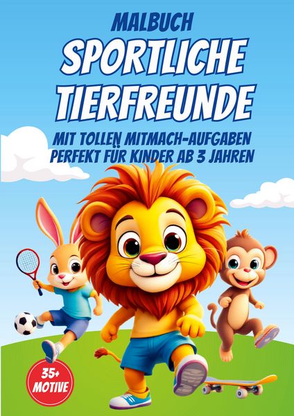 Produktbild: Malbuch Sportliche Tierfreunde