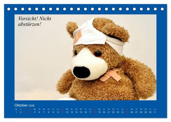 Produktbild: Sommer im Teddy-Land. B&auml;r und Freunde (Tischkalender 2026 DIN A5 quer), CALVENDO Monatskalender