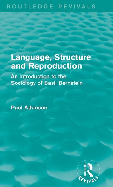 Produktbild: Language, Structure and Reproduction (Routledge Revivals)