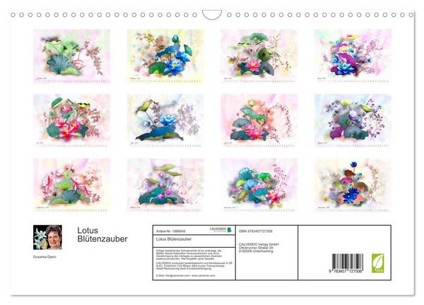 Produktbild: Lotus Bl&uuml;tenzauber (Wandkalender 2026 DIN A3 quer), CALVENDO Monatskalender